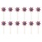24"H Set of 12 Plastic Stars&Stripes Patriotic/ Americana Windmills